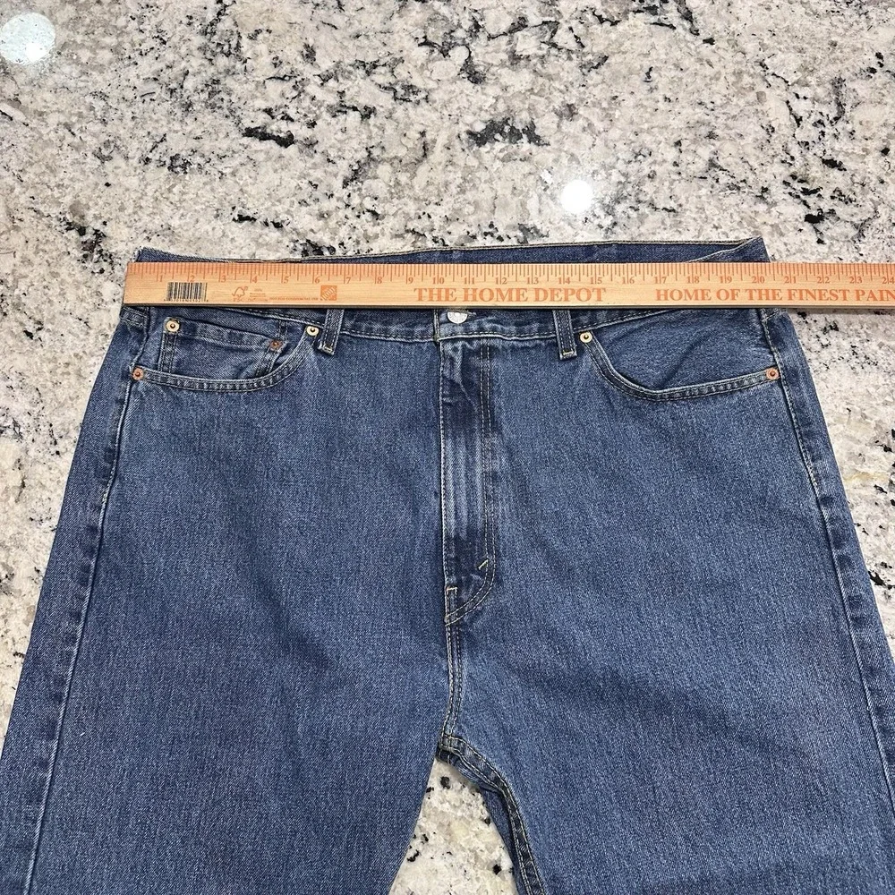 Levi's 505 Jeans Men 42x30 (Fits 40x30) Blue Denim Straight Leg Classic Fit